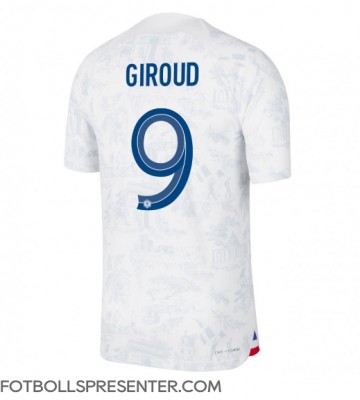 Frankrike Olivier Giroud #9 Borta Matchtröja VM 2022 Kortärmad
